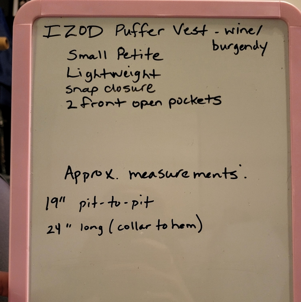 🩷 3/$15 IZOD - WOMEN'S QUILTED LIGHTWEIGHT QUILTED PUFFER VEST SMAL… - Picture 7 of 7